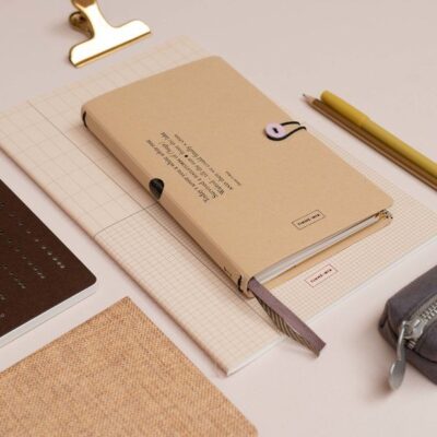 Alternative view of Tinne+Mia | Notebook Button -  Almond