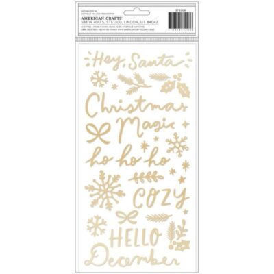 Crate Paper | Thickers Puffy Verry Merry Accent & Phrase - Hey Santa!
