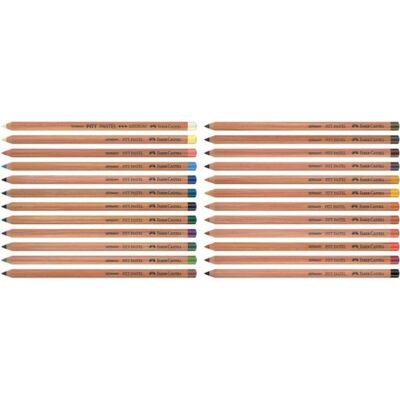 Faber Castell |24 Lápices Pitt Pastel - Estuche Metálico - Imagen 4