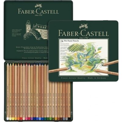Faber Castell |24 Lápices Pitt Pastel - Estuche Metálico