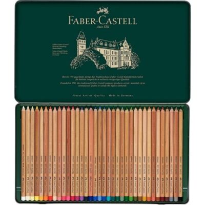 Faber Castell | 36 Lápices Pitt Pastel - Estuche Metálico - Imagen 3