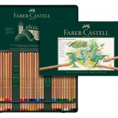 Faber Castell |60 Lápices Pitt Pastel - Estuche Metálico