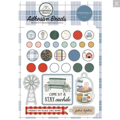 Carta Bella | Brads Adhesivos - Farmhouse Summer