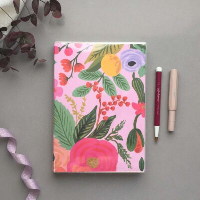 Midori | Cuaderno Codex (Gordito/día Página) con Cubierta Rifle Paper Co. - Garden Party