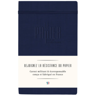 Le Papier fait de la Résistance | Cuaderno A5 - Azul Marino