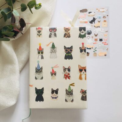 Midori | Cuaderno Codex (Gordito/día Página) con Cubierta Rifle Paper Co. -  Cats