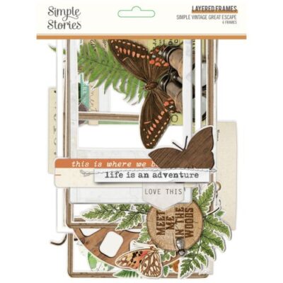 Simple Stories | Marcos de chipboard - Vintage Great Escape