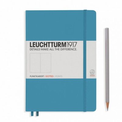 Leuchtturm 1917 | Notebook mediano A5 - Hoja de puntos - Azul Nórdico