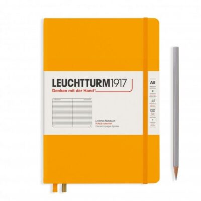 Leuchtturm 1917 | Notebook mediano A5 - Tapa Dura- Hoja de puntos - Rising Sun