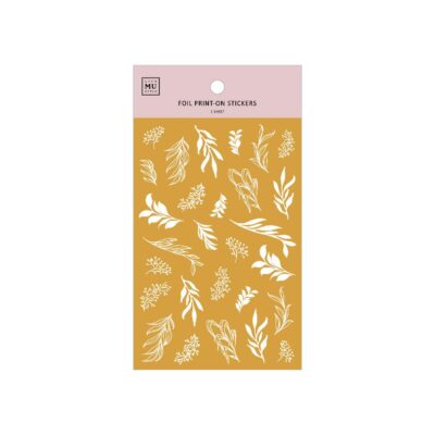 MU Lifestyle | Pegatinas Transferibles Foil Dorado - N.002