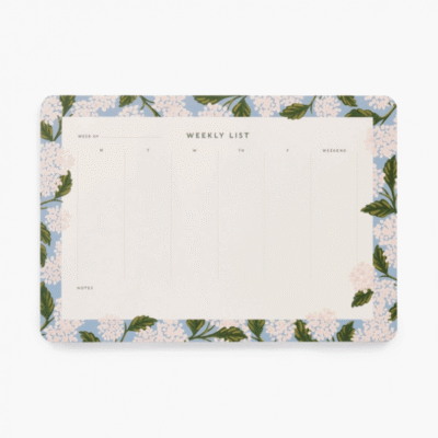 Rifle Paper Co. | Planificador Semanal - Hydrangea