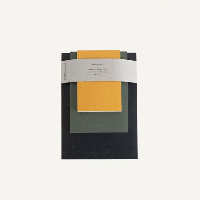 Monk & Anna | Set de 3 Cuadernos de notas - Colores Combinados