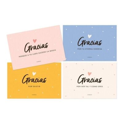 Charuca | Set de 4 postales. GRACIAS