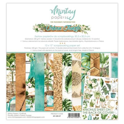 Mintay | Set Papeles Scrapbooking 30 x 30 cms - Urban Jungle