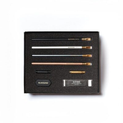 Blackwing | Set Iniciación -  Caja 4 lápices Sacapuntas Guardapuntas Gomas