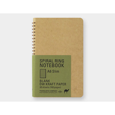 Traveler's Company |Spiral Ring Notebook Kraft - A6 Slim