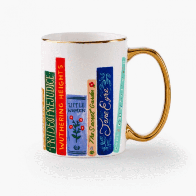 Taza de Porcelana de Rifle Paper Co Book Club