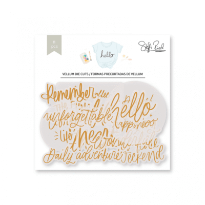 Lora Bailora | Vellum die cuts - HELLO