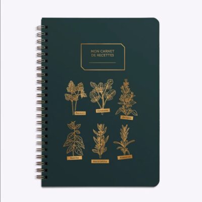 Les Editions du Paon | Cuaderno de Recetas - Mes Aromates Vert Sapin