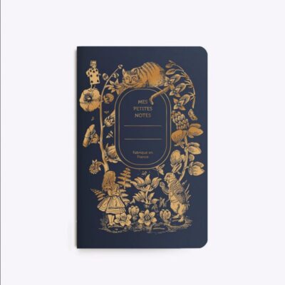 Les Editions du Paon | Libreta Cosida - Wonderland Bleu Marine
