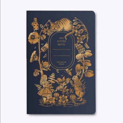 Les Editions du Paon | Libreta de lomo ancho - Wonderland Bleu