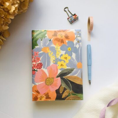 Midori | Cuaderno Codex (Gordito/día Página) con Cubierta Rifle Paper Co. - Marguerite