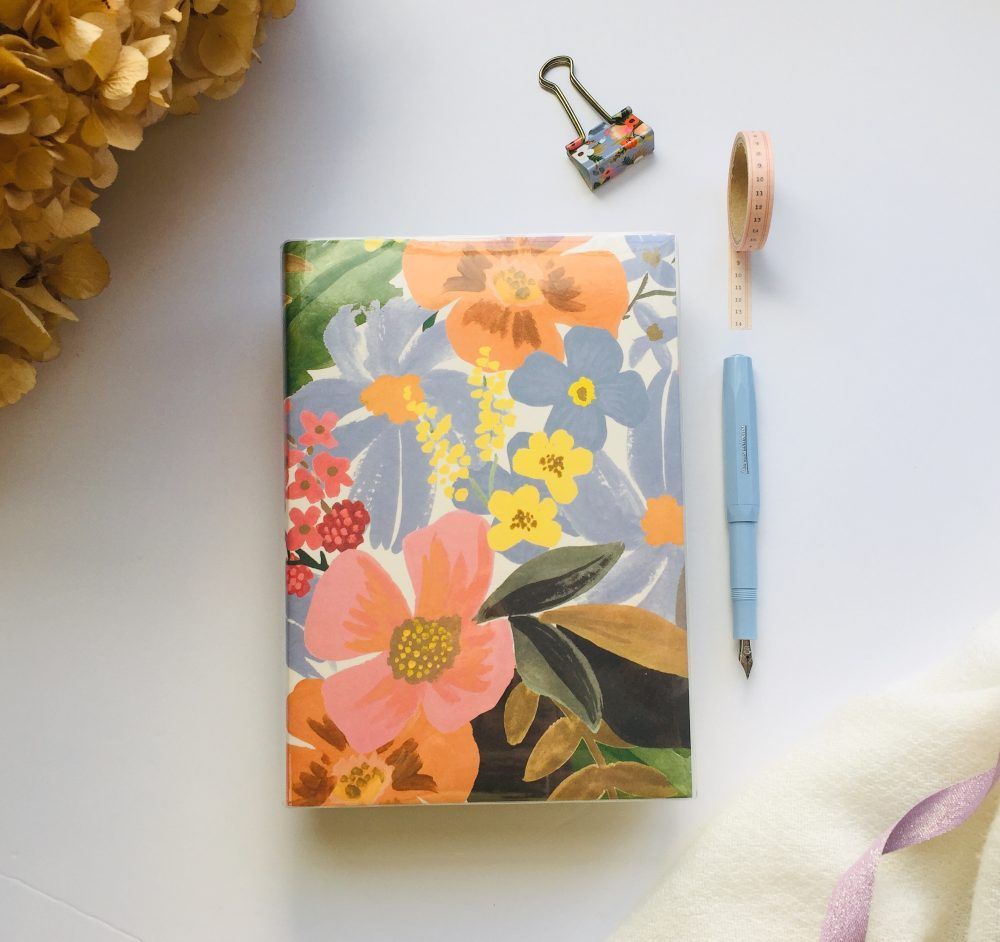 Midori | Cuaderno Codex (Gordito/día Página) con Cubierta Rifle Paper Co. - Marguerite