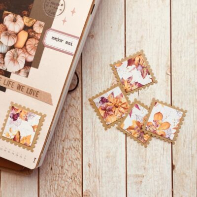 Sellos de papel para journaling otoño