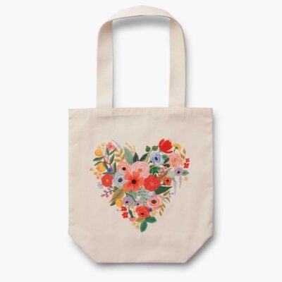 Tote Bag Floral Heart