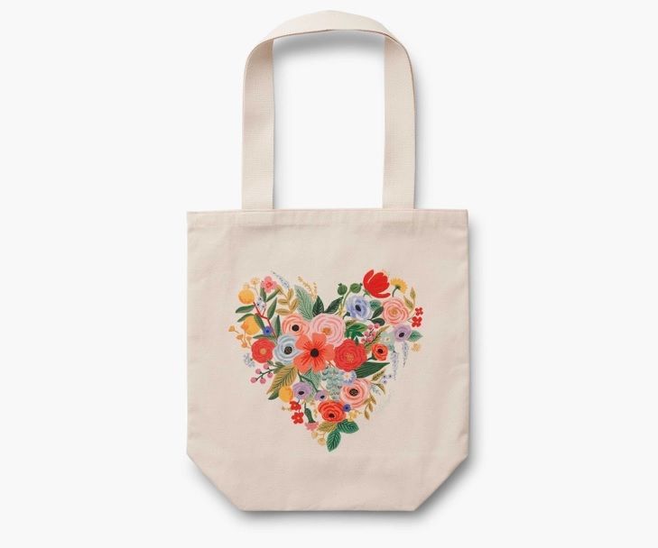 Tote Bag Floral Heart