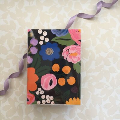 Midori | Cuaderno Codex (Gordito/día Página) con Cubierta Rifle Paper Co. -  Black Blossom