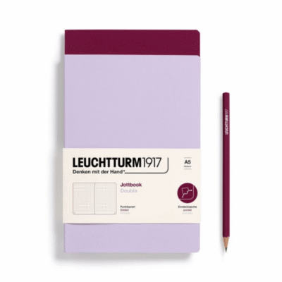 Leuchtturm 1917 | Set 2 Libretas - Jott Book A5 - Tapa Blanda - Lilac & Port Red