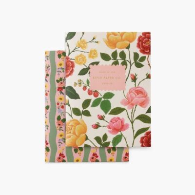 Rifle Paper Co. | Set de 2 Cuadernos de Bolsillo - Roses