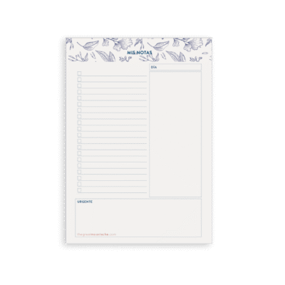 The Great Moustache | Bloc de Notas A5 - Blue Vintage Reedition
