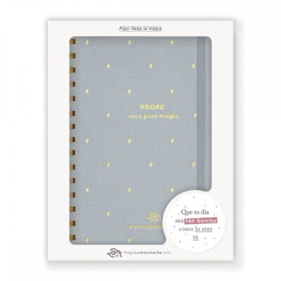 The Great Moustache | Cuaderno Entelado A5 - Profe eres pura magia - Imagen 3