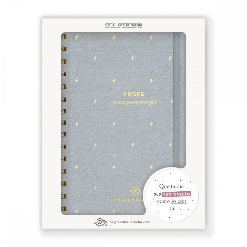 The Great Moustache | Cuaderno Entelado A5 - Profe eres pura magia - Imagen 3