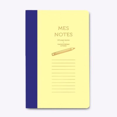 Les Editions du Paon | Libreta - Bleu et Jaune Pastel