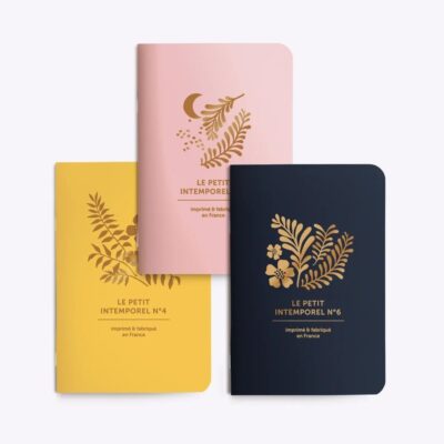 Les Editions du Paon | Set de 3 libretas Pequeñas - Intemporels Herbes Folles