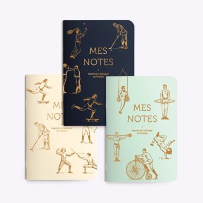 Les Editions du Paon | Set de 3 libretas Pequeñas - Sportifs