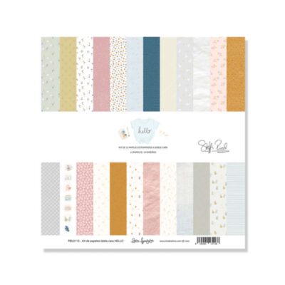 Lora Bailora | Kit de 12 papeles estampados a doble cara - HELLO