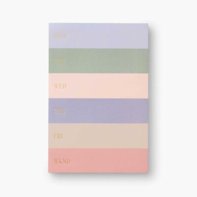 Rifle Paper Co. | Memo Notepad - Muted color block - Semanal