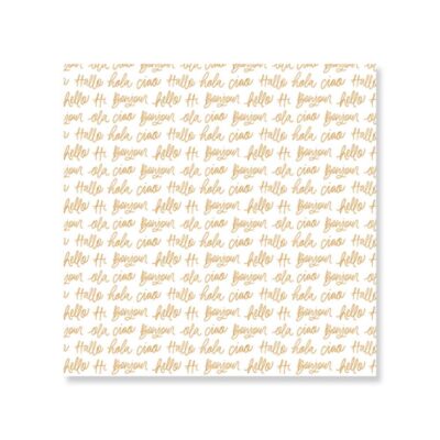 Lora Bailora | Vellum con foil  - HELLO