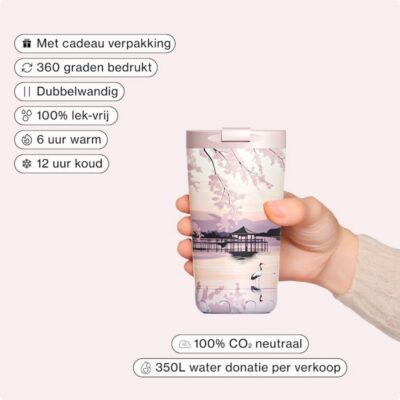 IZY Bottles B.V. | Taza Térmica - 350ml - Sunset Lake - Imagen 4