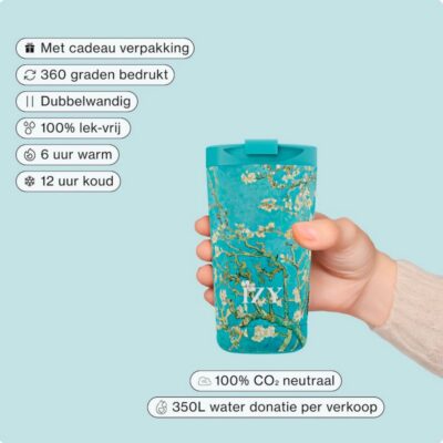 IZY Bottles B.V. | Taza Térmica - 350ml - Almond Blossom - Imagen 4