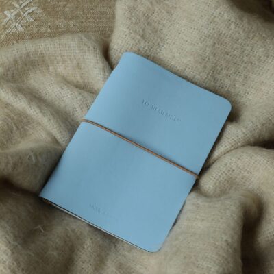 Monk & Anna | Cuaderno con cubierta de piel vegana - M - Blue Sky - Imagen 3
