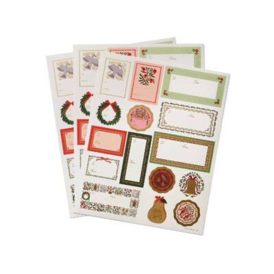 Rifle Paper Co. | Pack de 3 hojas de pegatinas - Christmastide